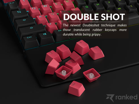 Rubberized TPR Keycaps - 23 Keys