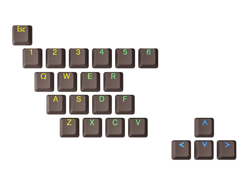 Rubberized TPR Keycaps - 23 Keys