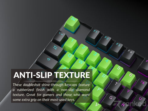 Rubberized TPR Keycaps - 23 Keys