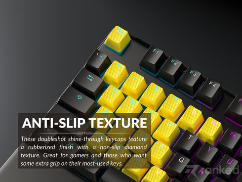 Rubberized TPR Keycaps - 23 Keys