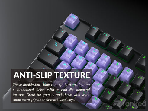 Rubberized TPR Keycaps - 23 Keys