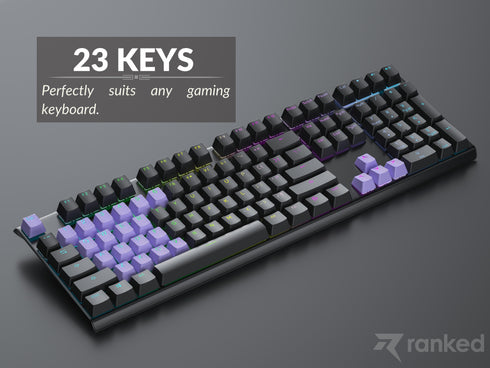 Rubberized TPR Keycaps - 23 Keys