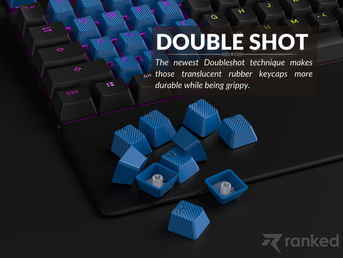 Rubberized TPR Keycaps - 23 Keys