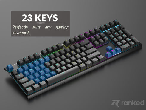 Rubberized TPR Keycaps - 23 Keys