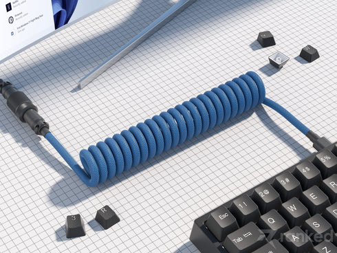 Coiled Keyboard Cable | 5-Pin Aviator Connector - Ranked