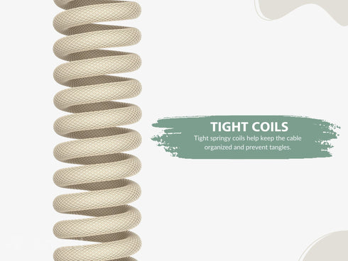 Coiled Keyboard Cable | 5-Pin Aviator Connector - Ranked