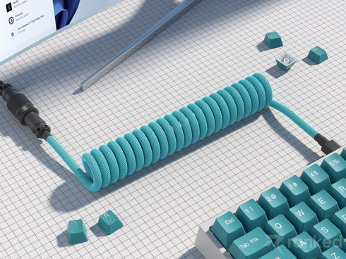 Coiled Keyboard Cable | 5-Pin Aviator Connector - Ranked