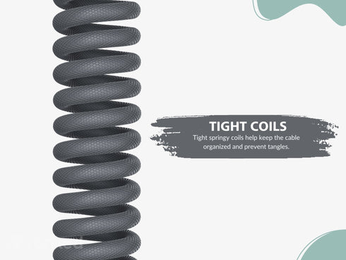 Coiled Keyboard Cable | 5-Pin Aviator Connector - Ranked