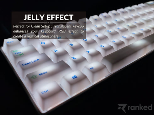 Dye Sublimation POM Jelly Keycaps (169 Keys) - Ranked