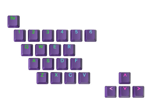 Rubberized TPR Keycaps - 23 Keys - Ranked