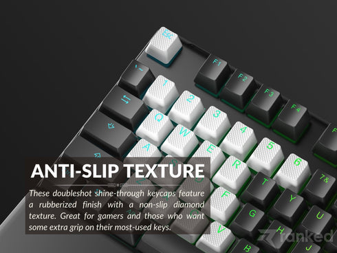 Rubberized TPR Keycaps - 23 Keys - Ranked