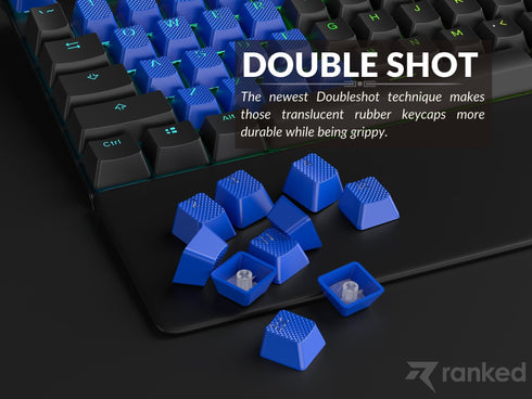 Rubberized TPR Keycaps - 23 Keys - Ranked