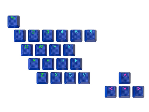 Rubberized TPR Keycaps - 23 Keys - Ranked