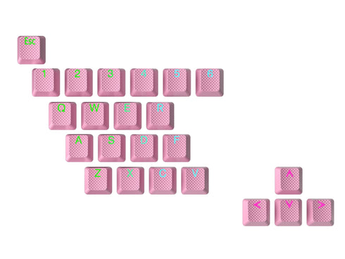 Rubberized TPR Keycaps - 23 Keys - Ranked